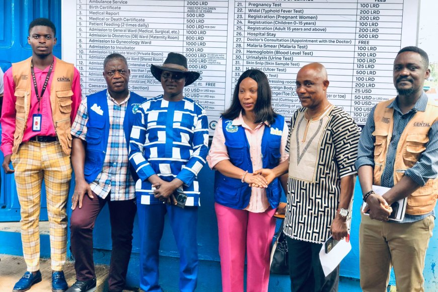 CENTAL, NIF Launch Medical Fees Posting Exercise at Kakata Health Center to Boost Transparency and Accountability
